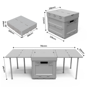 CB01 foldable camping storage box size