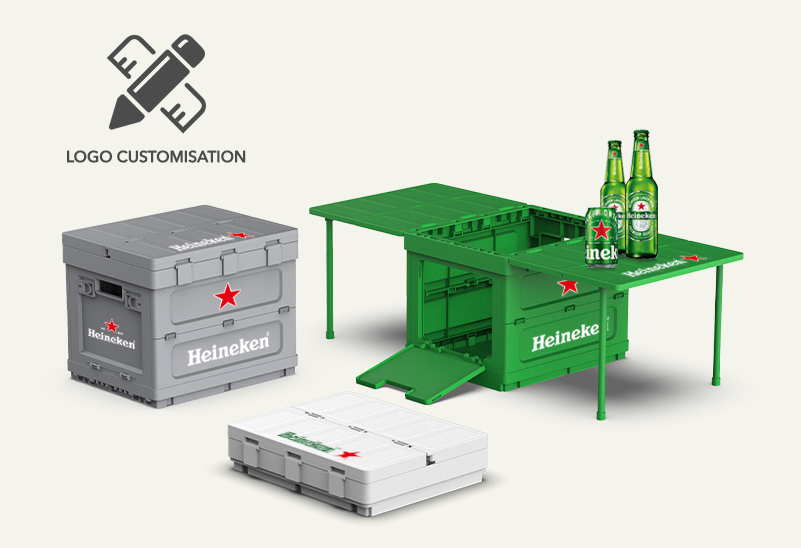 Heineken case-Folding storage box