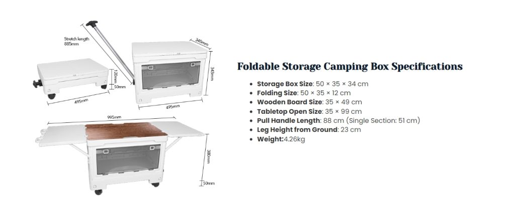 Camping Storage Box-CB03 Specific dimensions