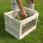 Camping storage box table