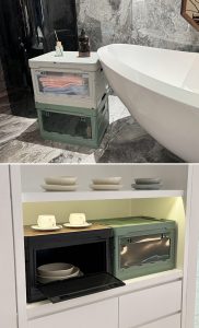 Bathroom closet storage containers