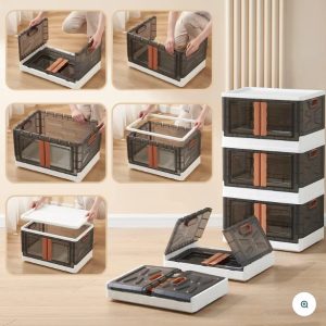 Stackable Storage Bins with Lids