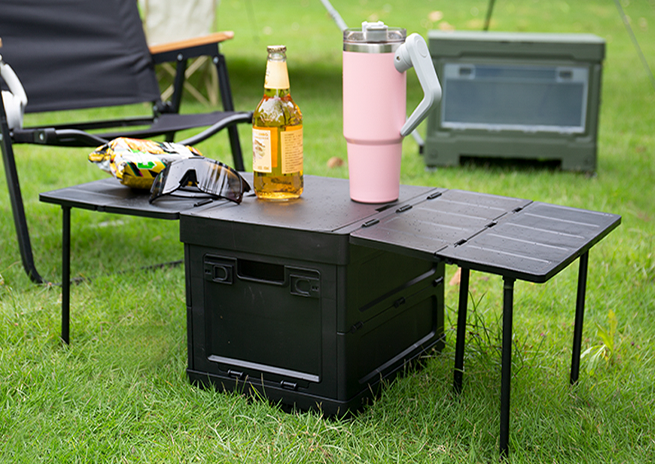Sturdy Black Basket with Lid