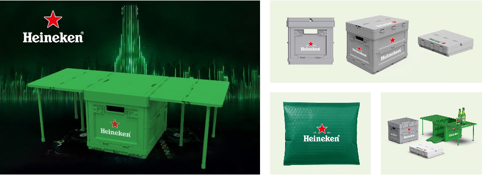 The gift industry that Heineken has collaborated with-storage boxes plastic