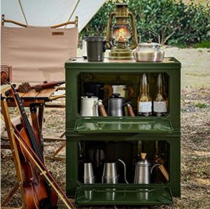 Camping Storage Box 50L Large Capacity Fashionable With Wooden Lid For Car