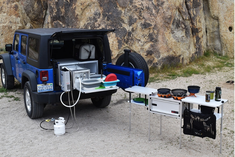 diy car camping kitchen box for SUV