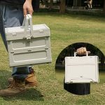 Folding storage baskets
