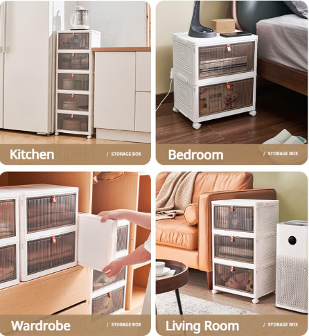 foldable plastic storage box