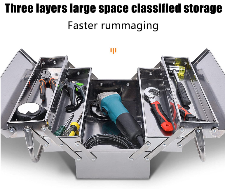 Folding Tool Boxes for Industrial and Personal Use