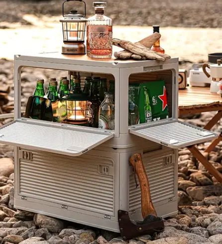 folding storage boxes saves space and setup time