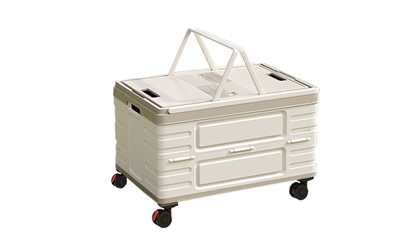 foldable storage box with white lid