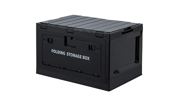 Black and White Folding Boxes with Wood and Plastic Lids