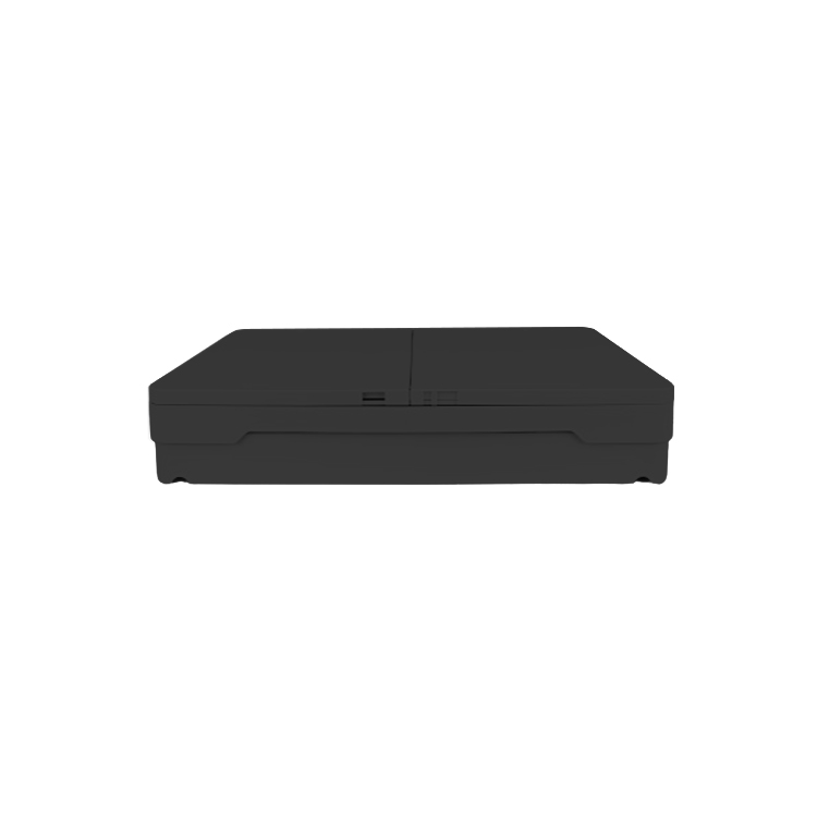 CB04 black folding storage box fully collapsed