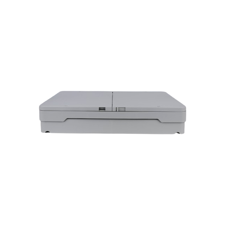 CB04 grey folding storage box fully collapsed