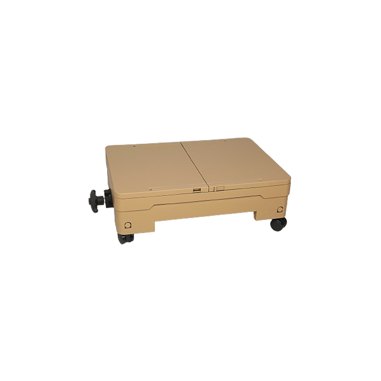 CB03 khaki folding storage box fully collapsed