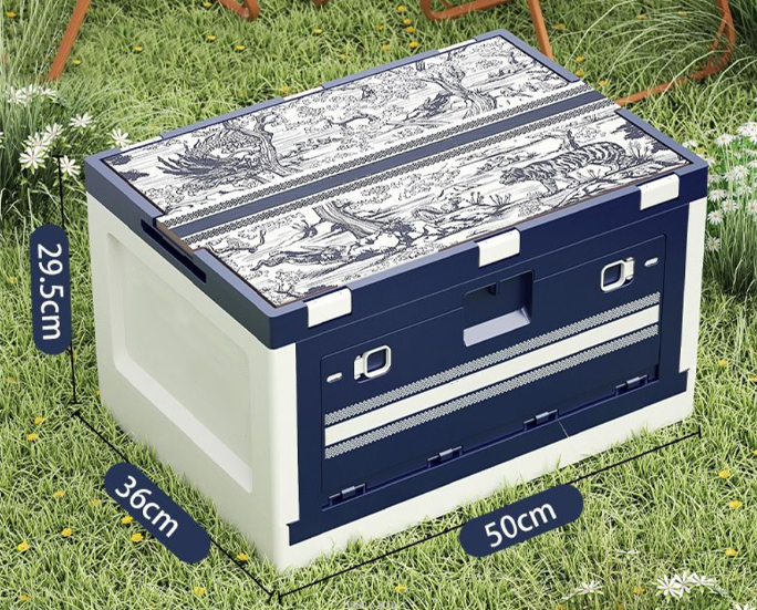 Size dimensions of decorative folding storage box – 50x36x29.5cm