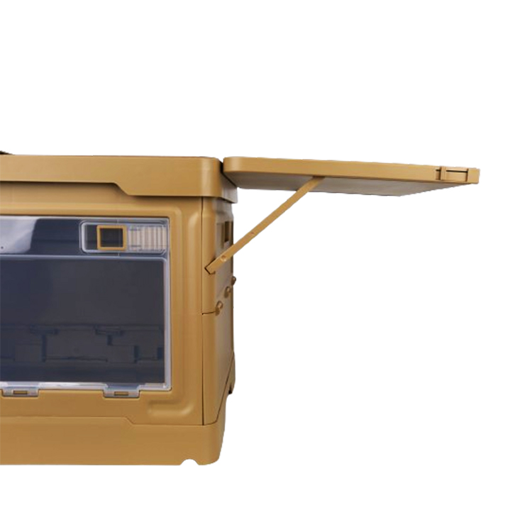 CB04 khaki box with table panel deployed