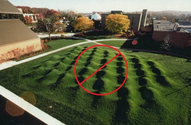 Avoid placing your box on uneven patches of grass or slopes