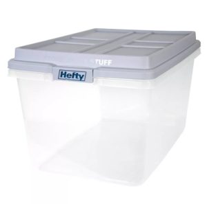 Hefty Hi-Rise 72 Qt. Clear Bin