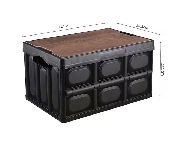 Foldable camping storage box size 42x28.5x23.5 cm